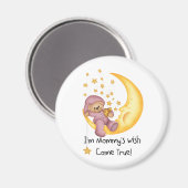 Pink Mommy's Wish True Magnet (Vorderseite/Rückseite)