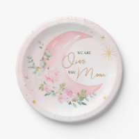 Pink Mond und Sterne Baby Shower