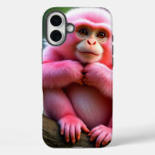 Pink Monkey Phone Case (Rückseite)