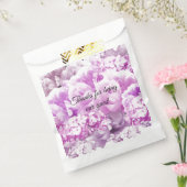 Pink Monochrome Floral Bouquet Fvor Tasche Geschenktütchen (Versiegelt)