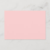 Pink Monogram Advice for Bride Shower Game Hinweiskarte (Rückseite)