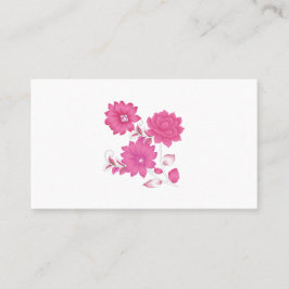 Pink Monogram Business Cards | Girly & Elegant Visitenkarte