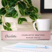 Pink monogram, modern beruflich namensplakette