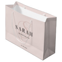 Pink Monogram Personalisiert Bridesmaid