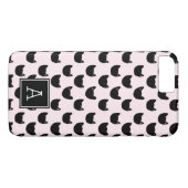 PINK Monogramm Personalisiert Case-Mate iPhone Hülle (Rückseite (Horizontal))