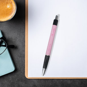 Pink-Monogramm-Unterschrift Kugelschreiber