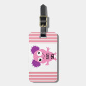 Pink Monster Big Sister Gepäckanhänger (Vorderseite vertikal)