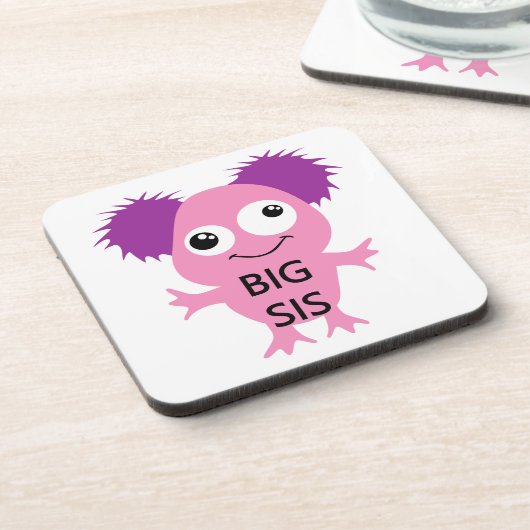 Pink Monster Big Sister Getränkeuntersetzer (Linke Seite)