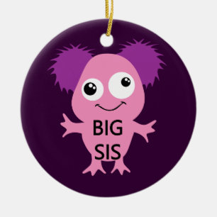 Pink Monster Big Sister Keramikornament