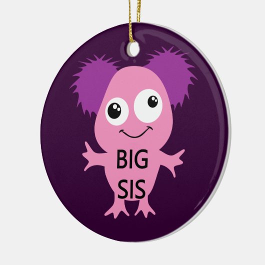 Pink Monster Big Sister Keramikornament (Links)