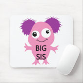 Pink Monster Big Sister Mousepad (Mit Mouse)