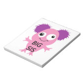 Pink Monster Big Sister Notizblock (Rotiert)
