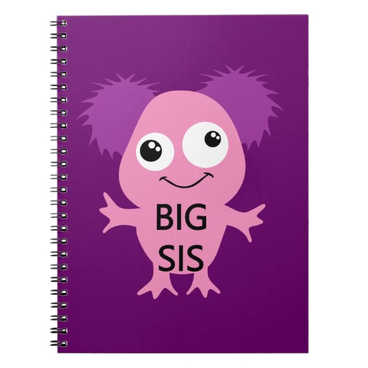 Pink Monster Big Sister Notizblock (Vorderseite)