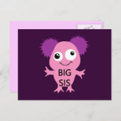 Pink Monster Big Sister Postkarte (Vorne/Hinten)