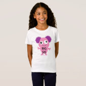 Pink Monster Big Sister T-Shirt (Vorne ganz)