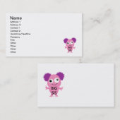 Pink Monster Big Sister Visitenkarte (Vorne/Hinten)