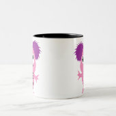 Pink Monster Big Sister Zweifarbige Tasse (Mittel)