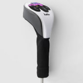 Pink Monster LKW Cartoon Illustration Golf Headcover (angewinkelt)