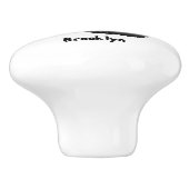 Pink Monster LKW Cartoon Illustration Keramikknauf (Seitenansicht)