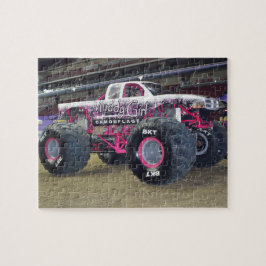 Pink Monster Truck Puzzle