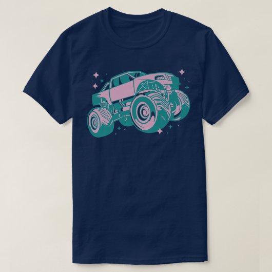 PINK MONSTER TRUCK T-Shirt (Design vorne)