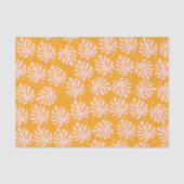 Pink Monstera Leaves Tissue Paper Seidenpapier (Vorderseite)