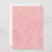 Pink Monstera Tropical Flamingo Baby Dusche Einladung (Rückseite)