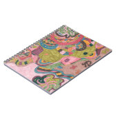 "Pink Mood" Abstrakte Kunst Notizblock (Linke Seite)