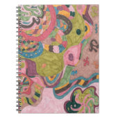 "Pink Mood" Abstrakte Kunst Notizblock (Vorderseite)