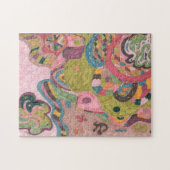 "Pink Mood" Abstrakte Kunst Puzzle (Horizontal)