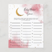 Pink Moon Baby Name Duschspiel (Vorderseite)