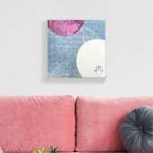 Pink Moon Canvas Print Leinwanddruck (Insitu (Wohnzimmer))