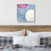 Pink Moon Canvas Print Leinwanddruck (Insitu (Schlafzimmer))