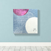 Pink Moon Canvas Print Leinwanddruck (Insitu (Holzboden))