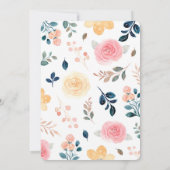 Pink Moon Child Girls Geburtstag Einladung (Rückseite)