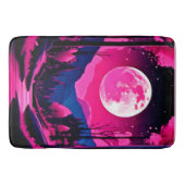 Pink Moon Fantasy Badematte (Vorderseite)
