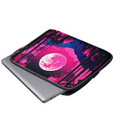 Pink Moon Fantasy Laptopschutzhülle (Vorne Knopf)