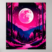 Pink Moon Fantasy Poster (Vorne)