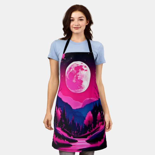 Pink Moon Fantasy Schürze (Getragen)