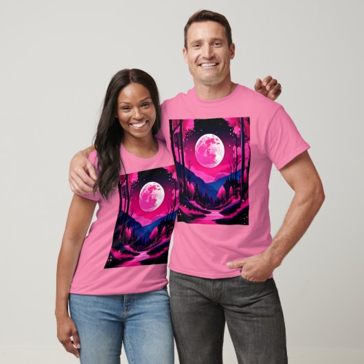 Pink Moon Fantasy T-Shirt (Unisex)