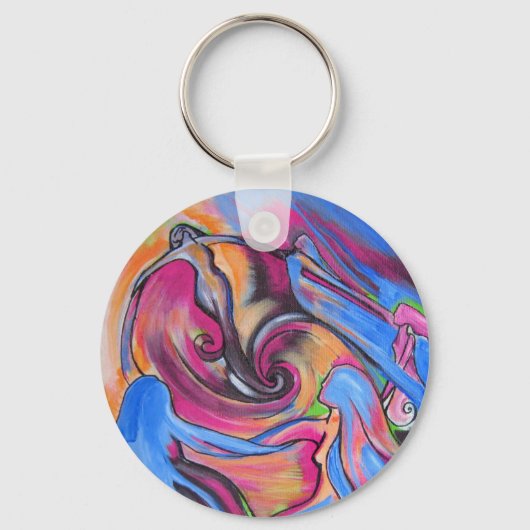 Pink Moon Lovelies Schlüsselring Schlüsselanhänger (Vorderseite)