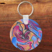 Pink Moon Lovelies Schlüsselring Schlüsselanhänger (Vorderseite)