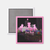 Pink Moon Magnet (Vorderseite/Rückseite)
