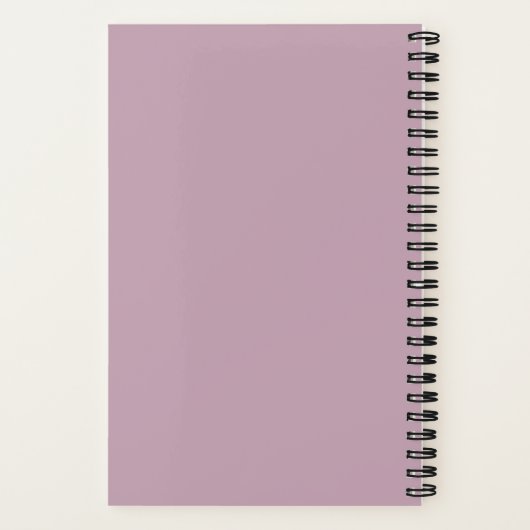 Pink Moon Over Mountains Anpassbar Notebook Notizblock (Rückseite)