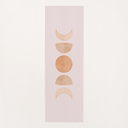 Pink Moon Phases Yoga Mat Yogamatte (Vorderseite)