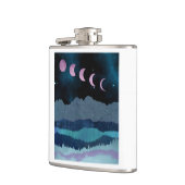 Pink Moon Phones Landscape Flachmann (Links)