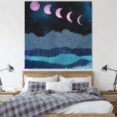 Pink Moon Phones Landscape Leinwanddruck (Insitu (Schlafzimmer))