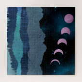 Pink Moon Phones Landscape Puzzle (Horizontal)