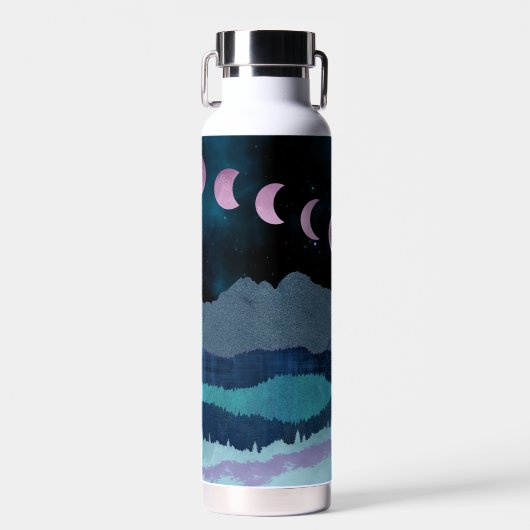 Pink Moon Phones Landscape Trinkflasche (Vorne)