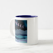 Pink Moon Phones Landscape Zweifarbige Tasse (Vorderseite Links)